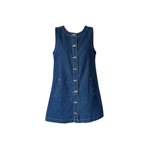 HUINIAN Без рукавов Платье Женское Темно-синий