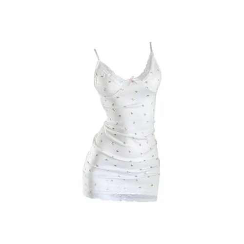 MIMOSA CHUR Slip Платье Женское Абрикосовое Цветочное Платье с Вкладышами