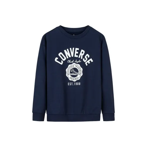 Конверс Толстовка Темно-синий Синий Дети Возраст 3-7 Лет