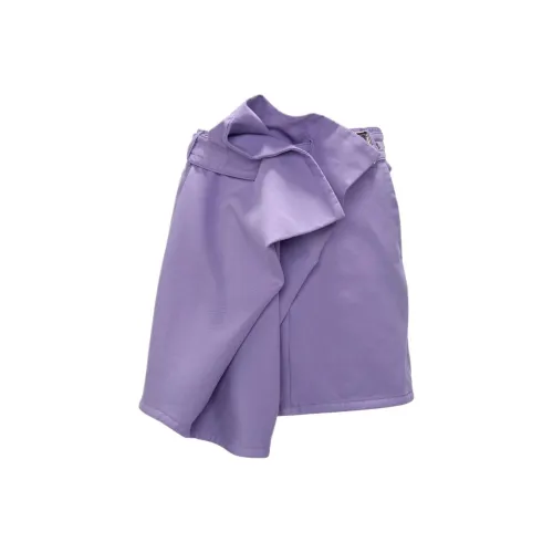 JW Anderson FW24 Повседневные короткие юбки Женские Фиолетовый