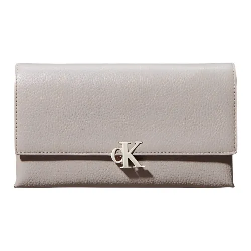CK Calvin Klein Полиуретан Сумка через плечо Кошелек Женский Серый