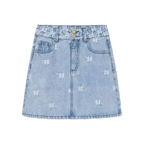 KARL LAGERFELD / Karl Lagerfeld Jeans Джинсовый синий Женские Джинсовые короткие юбки