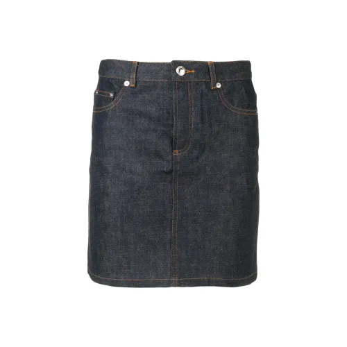 A.P.C Черные Женские Джинсовые Короткие Юбки