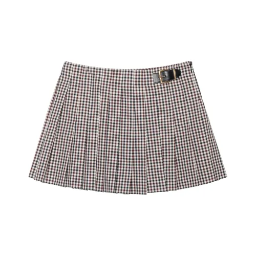 MIU MIU Бургундский Женские Повседневные Короткие Юбки
