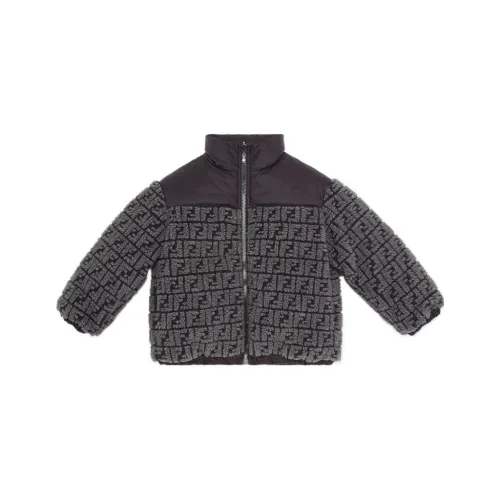FENDI FW23 Down Jacket Темно-серый Детский