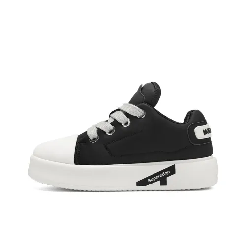 SUPEREDGE Покрытие Slip-Resistant и Abrasion-Resistant Низкие Кроссовки для Скейтбординга Мужские Черные