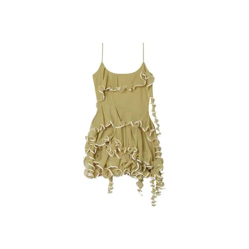 TORY BURCH Slip Платье Женское Светло-Оливково-Зеленое