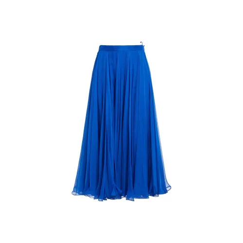 Alexander McQueen Повседневный Длинный Юбка Женские Синий