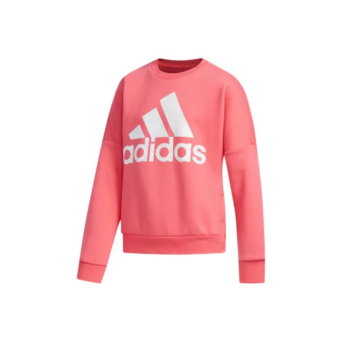 Adidas Свитшот Розовый Белый Подростки