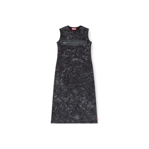 DIESEL Черные Женские Платья без рукавов