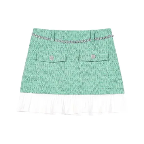 Maje Повседневные короткие юбки Женские Зеленый
