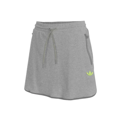 Adidas Originals SS24 Повседневные короткие юбки Женские Серый
