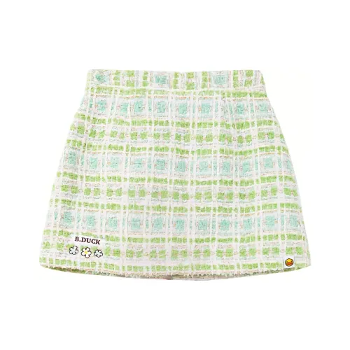 B.Duck Повседневные короткие юбки Женские Синий Зеленый