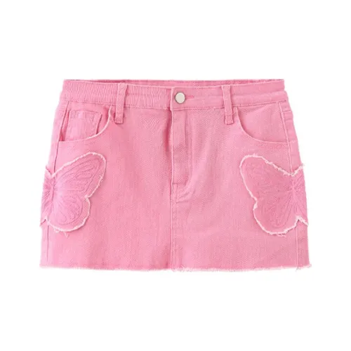 A11·N22 Pink Женские Джинсовые Короткие Юбки