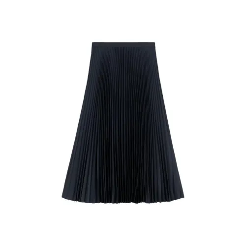THEORY Повседневный Длинный Юбка Женская Глубокое море Синий