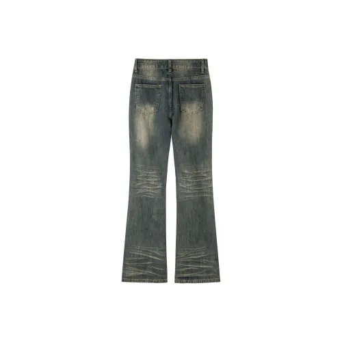 SONGS ALONG Синие Женские Джинсы