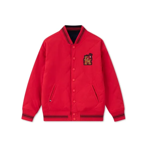 Tommy Hilfiger Year of the Dragon Series Красный/Темно-синий Принт 654 Kids Утеплённые куртки