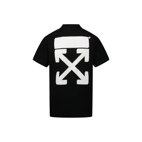 Off Белый SS22 Черный Kids T Рубашки