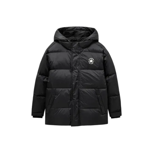 Конверс Down Jacket Глубокий Черный Подростки