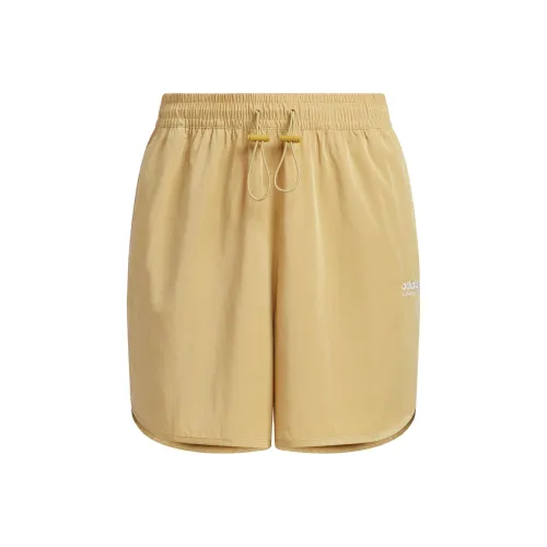 adidas originals Светло-золотой Белый Женские Спортивные шорты
