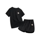 Black (Stacked Cat Chest Logo) + Black (Stacked Cat Pants Logo)  
Черный (Логотип на груди Stacked Cat) + Черный (Логотип на штанах Stacked Cat)