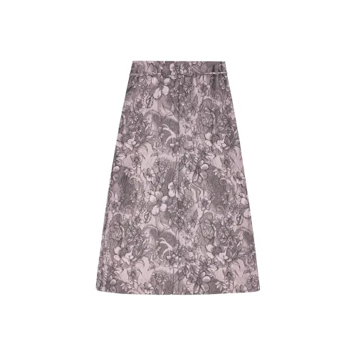 GANNI Повседневный Длинный Юбка Женские Фиолетовый
