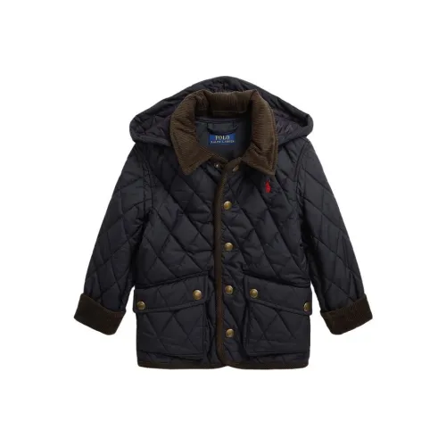 Polo Ralph Lauren Хлопковый пуховик FW23 Черный Детский