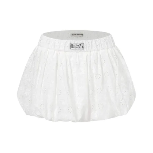 MARDI MERCREDI SS24 Повседневные короткие юбки Женские Экрю