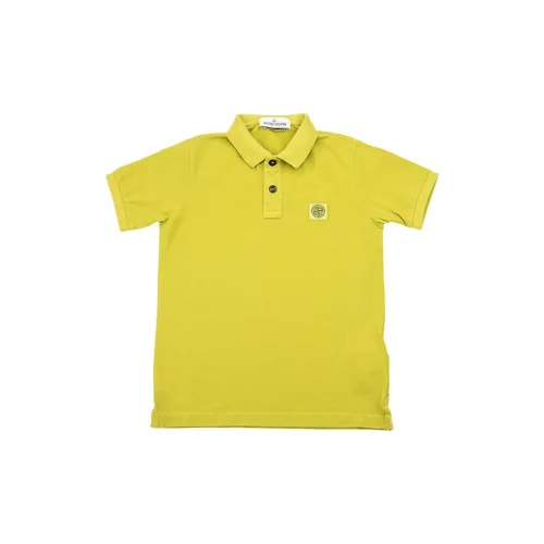 Stone Island Желтые Детские Т-рубашки