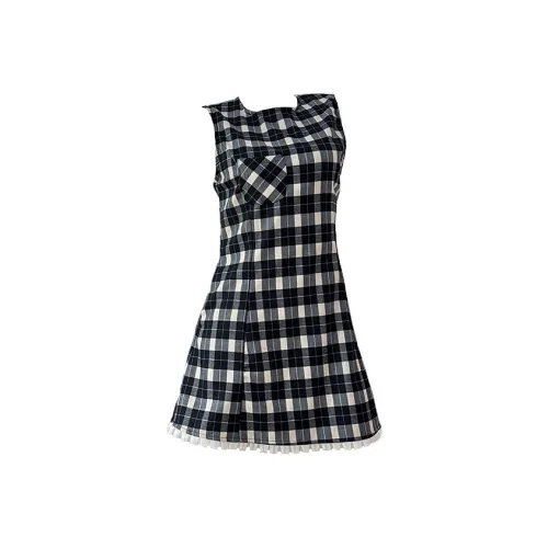 KYKW Без рукавов Платье Женское Черное