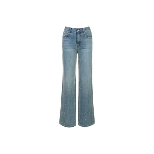 AIVEI Синие Женские Джинсы