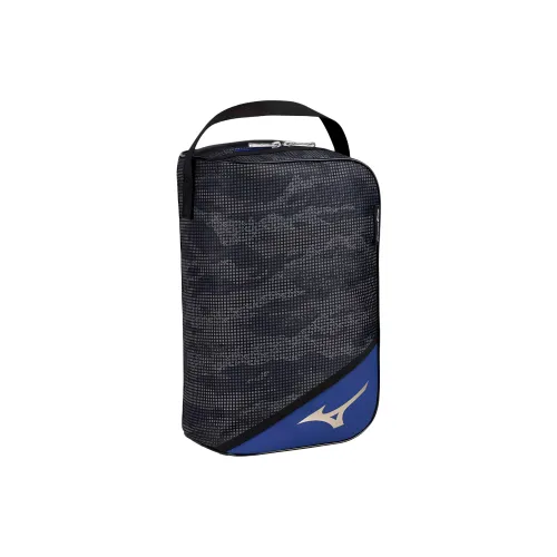 Mizuno Полиэстер с Синтетической Кожей Обувная Коробка Сумка Сумка Унисекс Черный Синий
