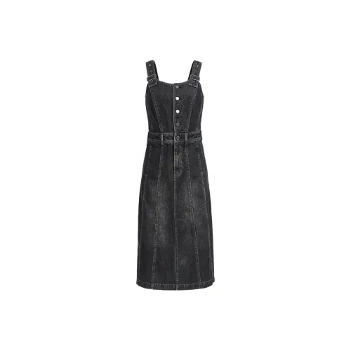 Only Платье-комбинация Женское Темно-джинсово-серое