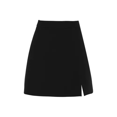 DPLAY Повседневные короткие юбки Женские Классический черный