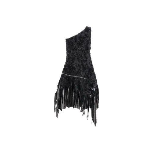 Yohji Yamamoto Черные Женские Платья без Рукавов