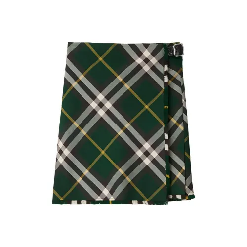 Burberry Повседневные короткие юбки Женские Зеленый