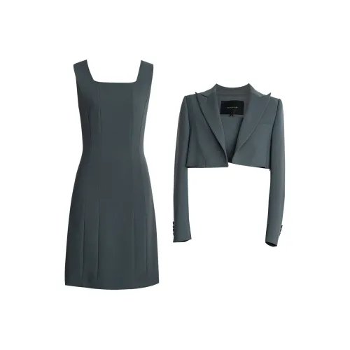 ROEYSHOUSE Комплект с юбкой Женские Серый Зеленый