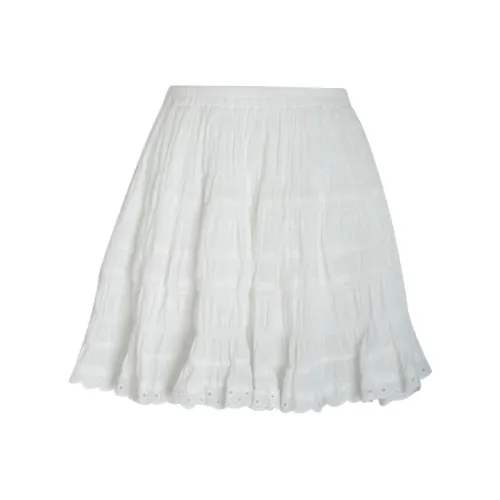 Little Pull Повседневные короткие юбки Женские Белые