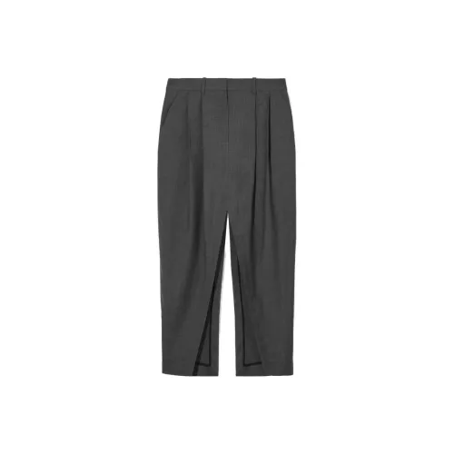 COS Темно-серые Женские Повседневные Длинные Юбки