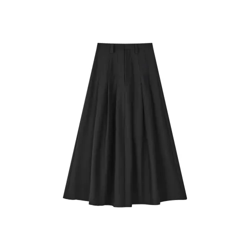 THE SEA LIFE Повседневный длинный юбка женский черный маг