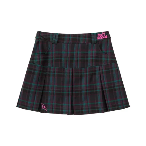 CHUU Темно-синие Женские Повседневные Короткие Юбки