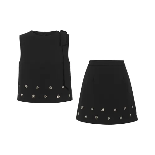 UPNANAWANG Комплект с юбкой Женские Черный