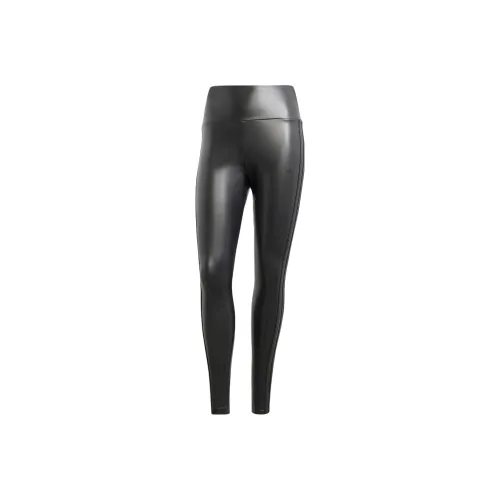 Adidas Originals FAUX LEATHER LEGGINGS Спортивные брюки Женские Черные