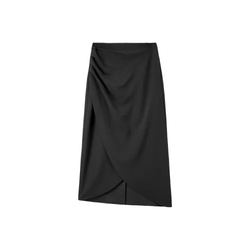 SENTUBILA Повседневный длинный юбка женский черный