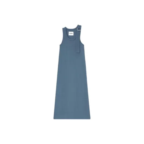 JIL SANDER Blue Женские Платья без рукавов