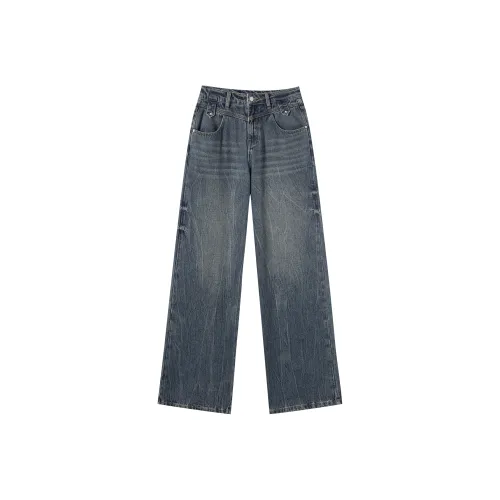 DIALOGUE Джинсы Женские Винтаж Frosted Кракелюр