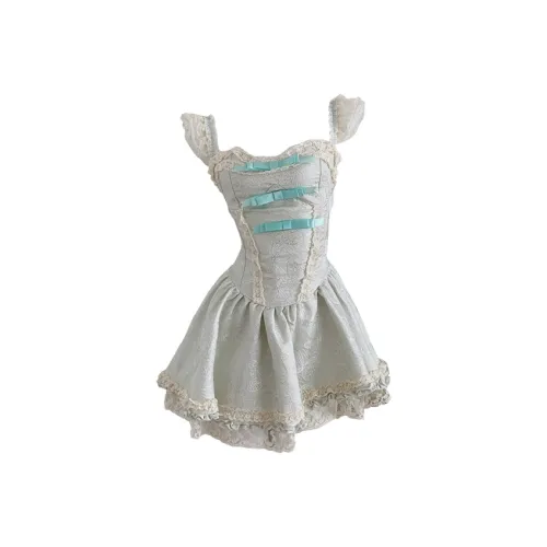 SECFLY OFFICIAL Без рукавов Платье Женское Бирюзовый