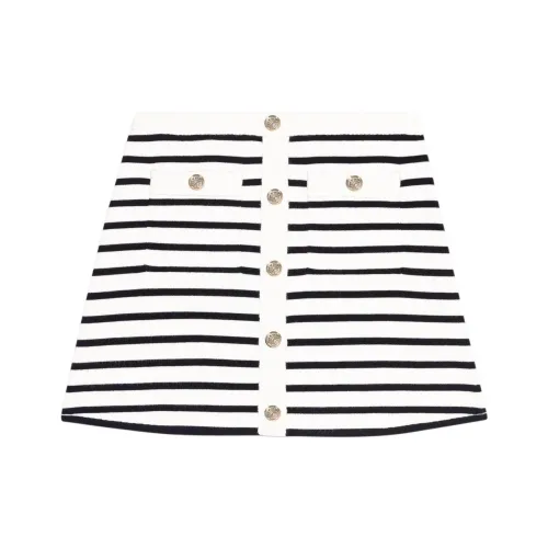 Maje Повседневные короткие юбки Женские Морской синий Бежевый