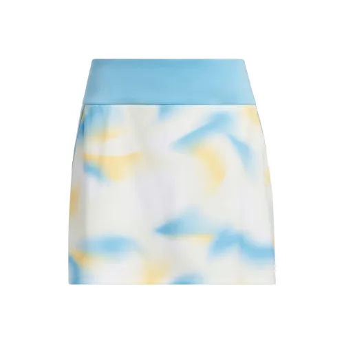 Adidas Ultimate365 Printed Шорты-юбка Повседневные короткие юбки Женские Айвори Белый