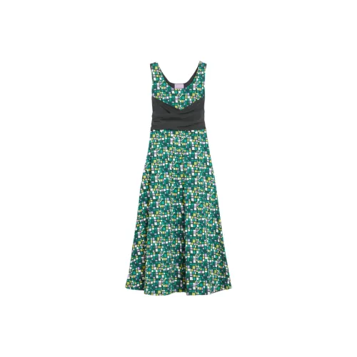 WEEKEND MaxMara Зеленые Женские Платья без рукавов